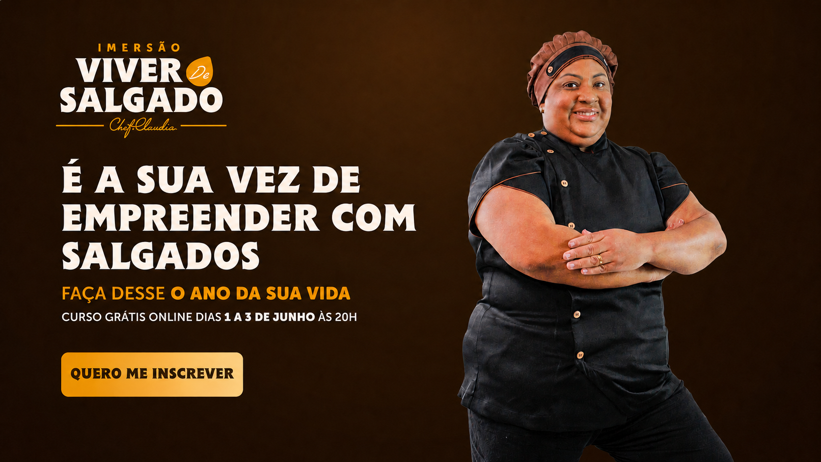 Imersão Viver de Salgado - 1 a 3 de Junho às 20h - Curso Grátis Online